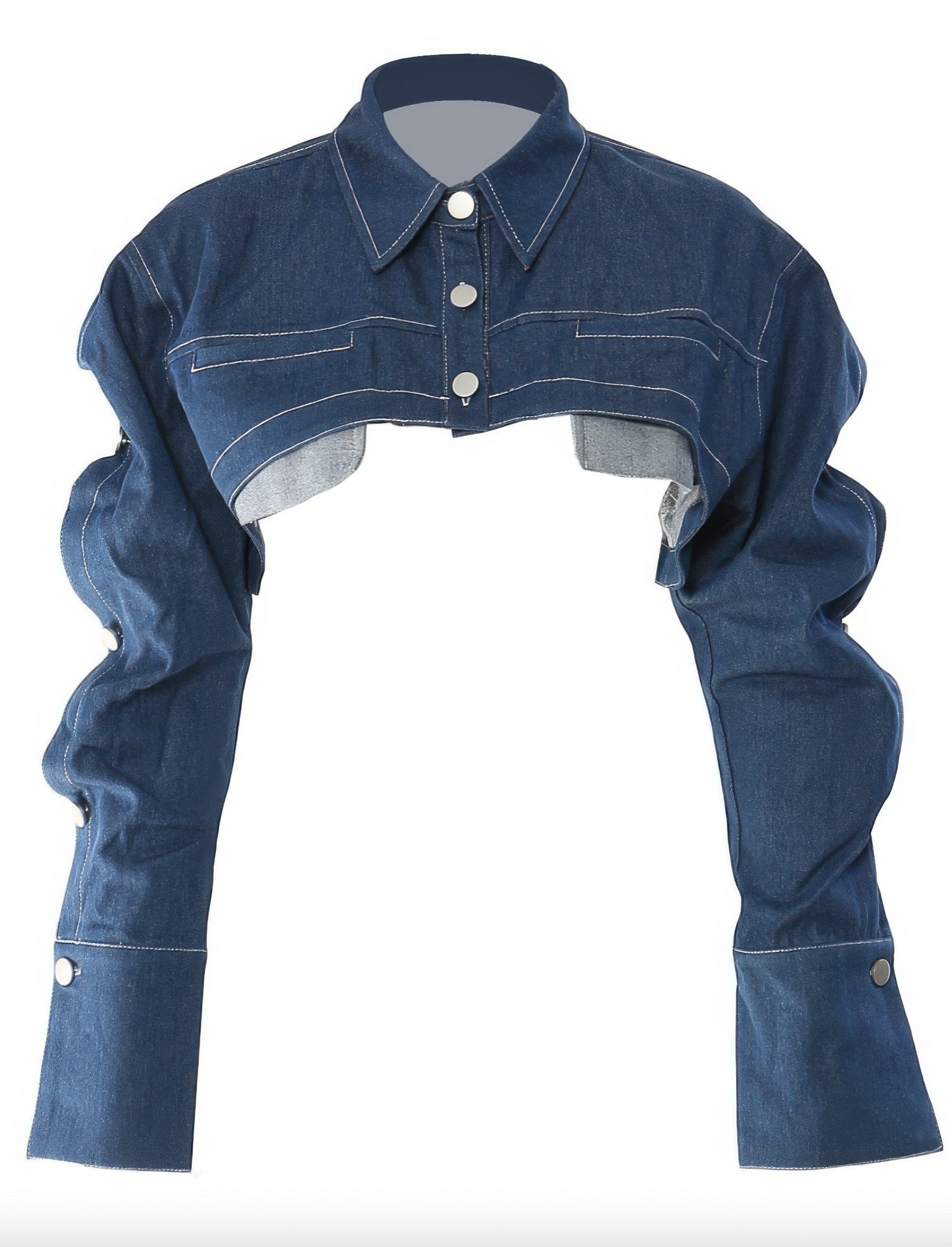 Button Down Denim Bolero