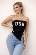 All-american Asymmetry Tube Top