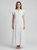 Mlle Gabrielle Solid Cap Sleeve Dress