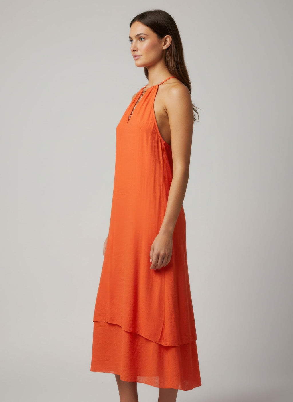 Mlle Gabrielle Solid Sleeveless Dress