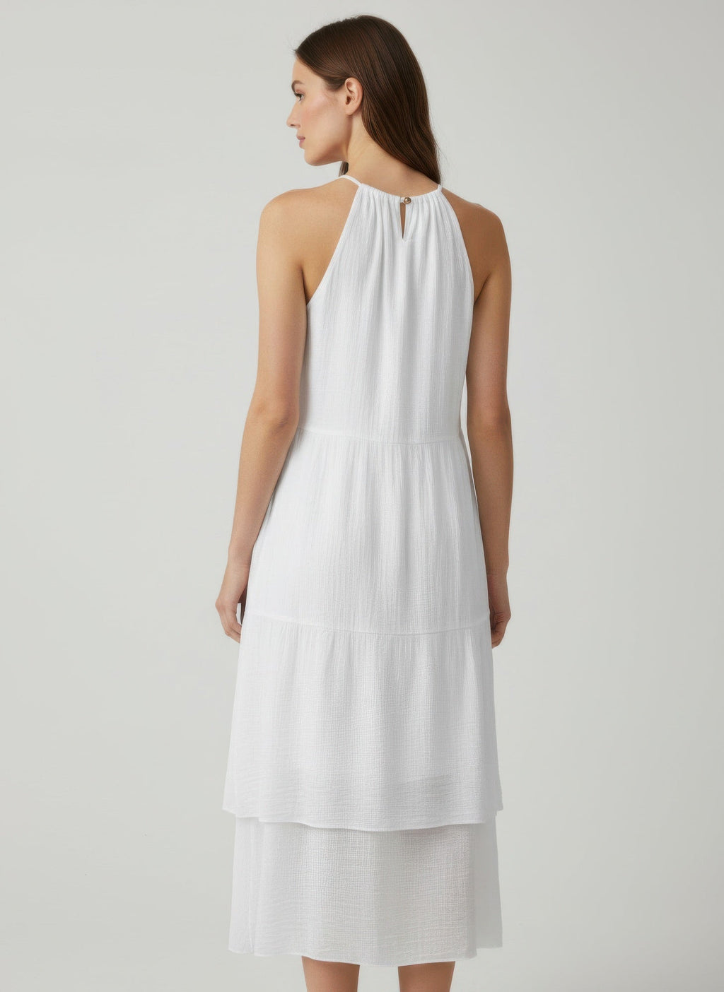 Mlle Gabrielle Solid Sleeveless Dress