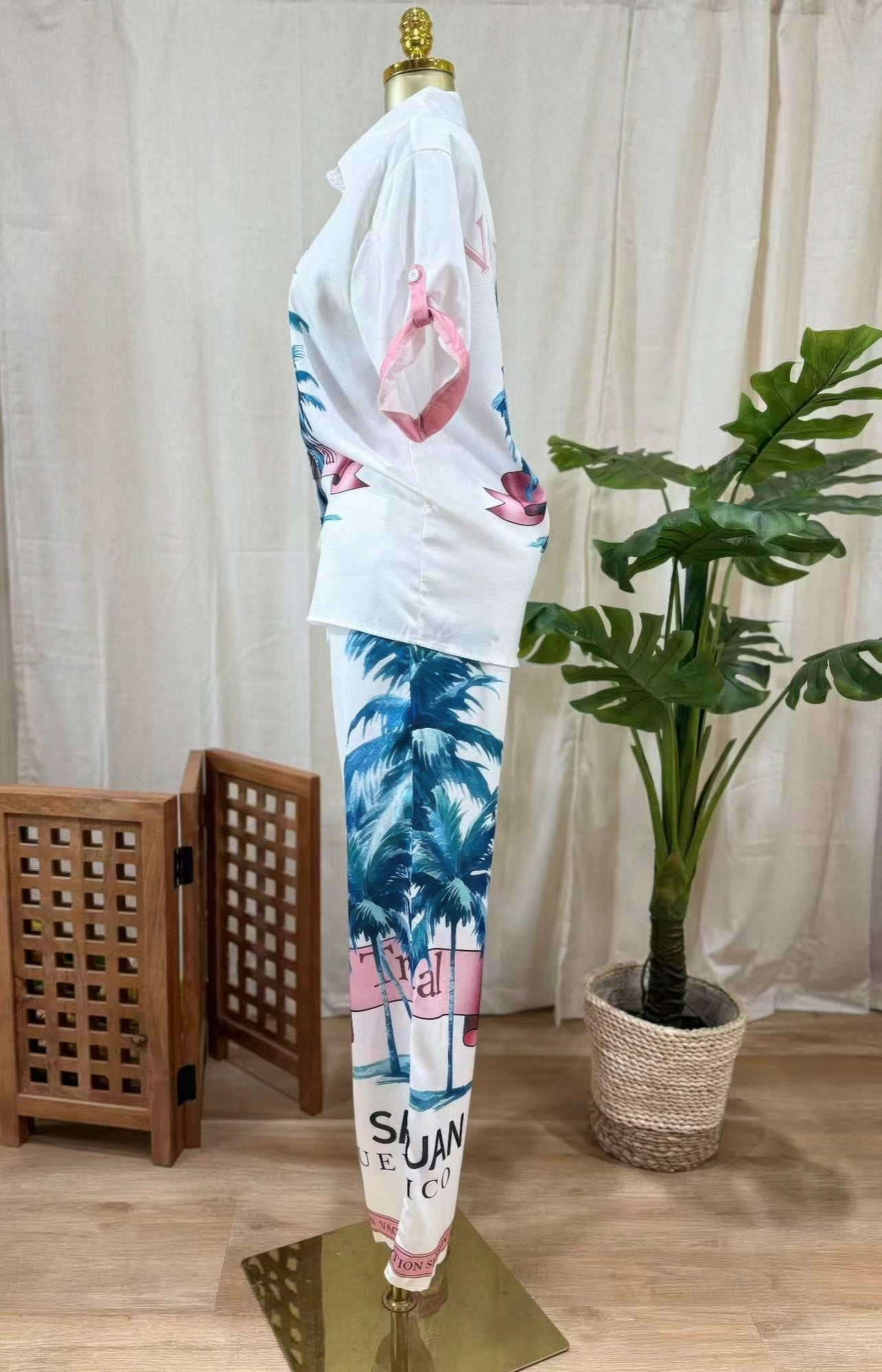 San Juan Palms Two-piece Set