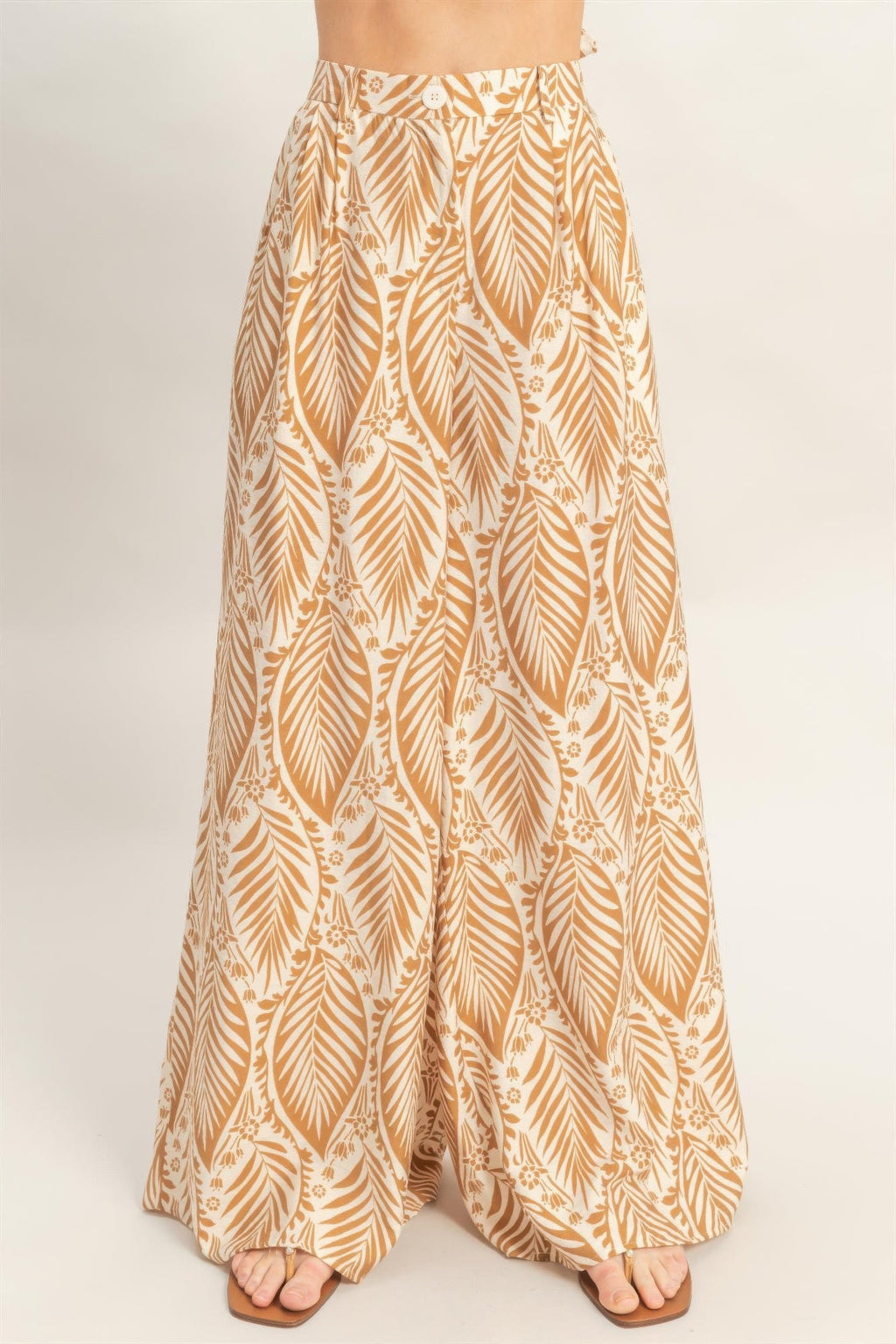Strapless Top & Pant Print Set