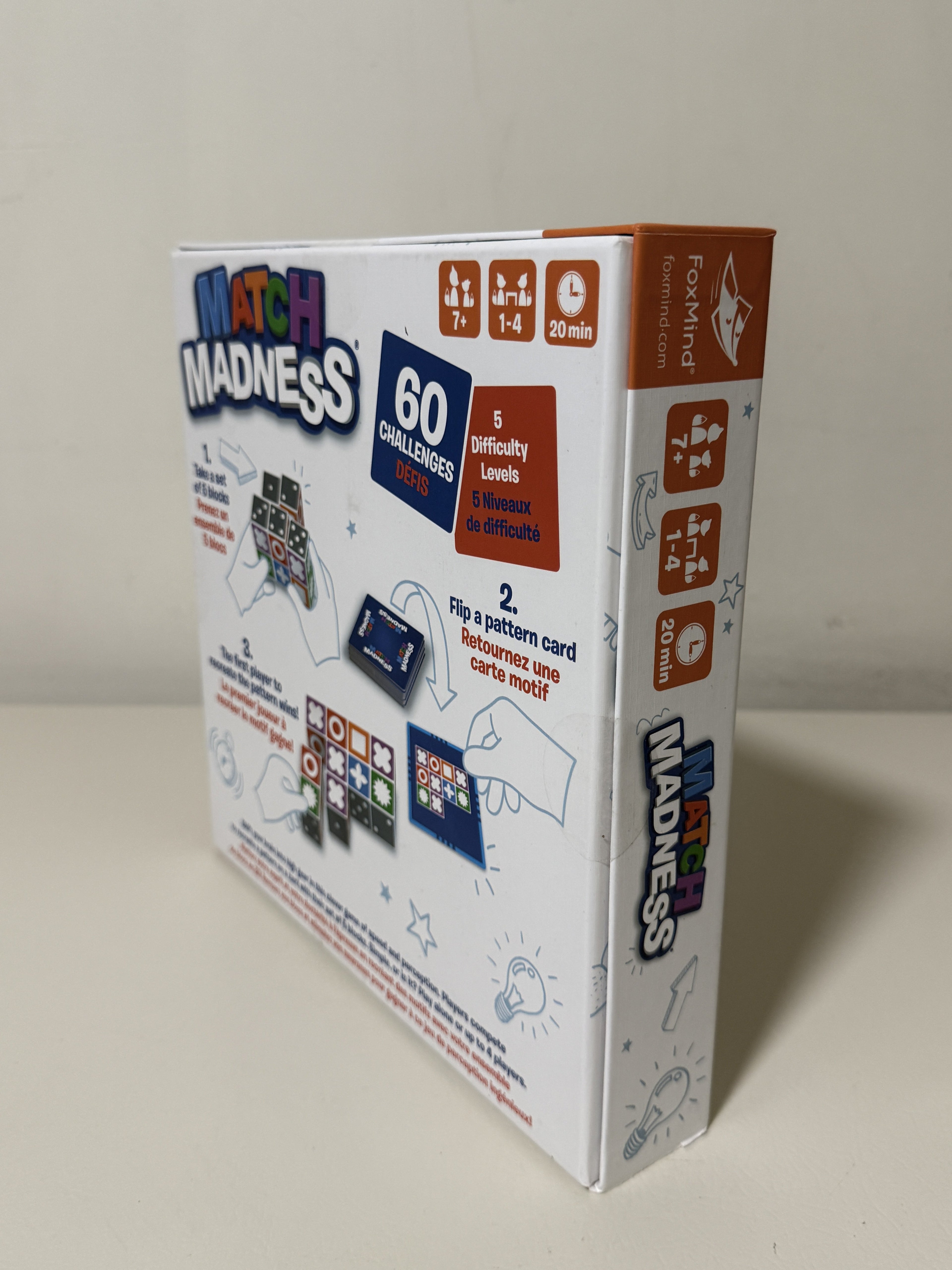 Match Madness Board Game 60 Challenges Speed Pattern Puzzle Ages 7 Plus