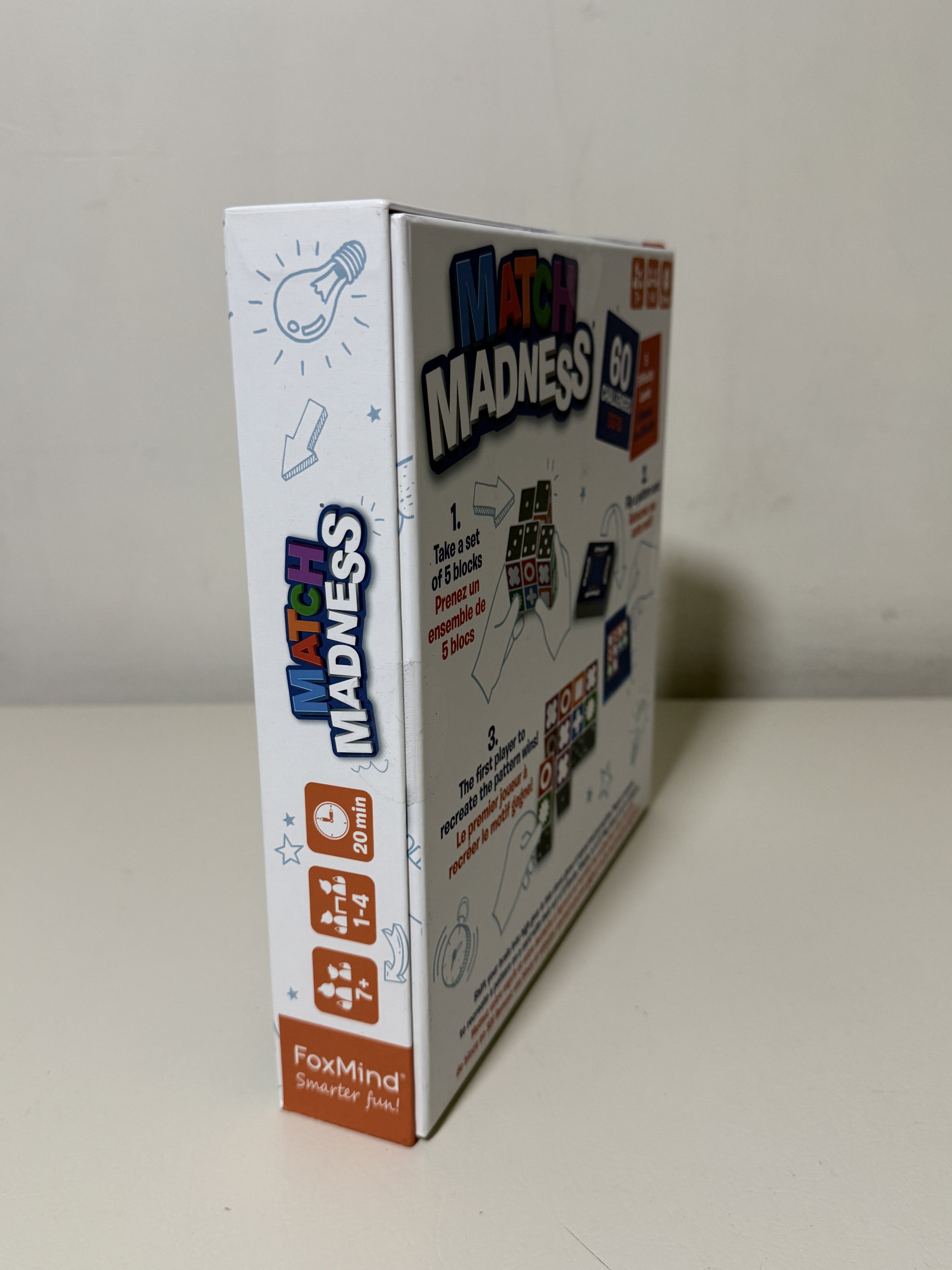 Match Madness Board Game 60 Challenges Speed Pattern Puzzle Ages 7 Plus
