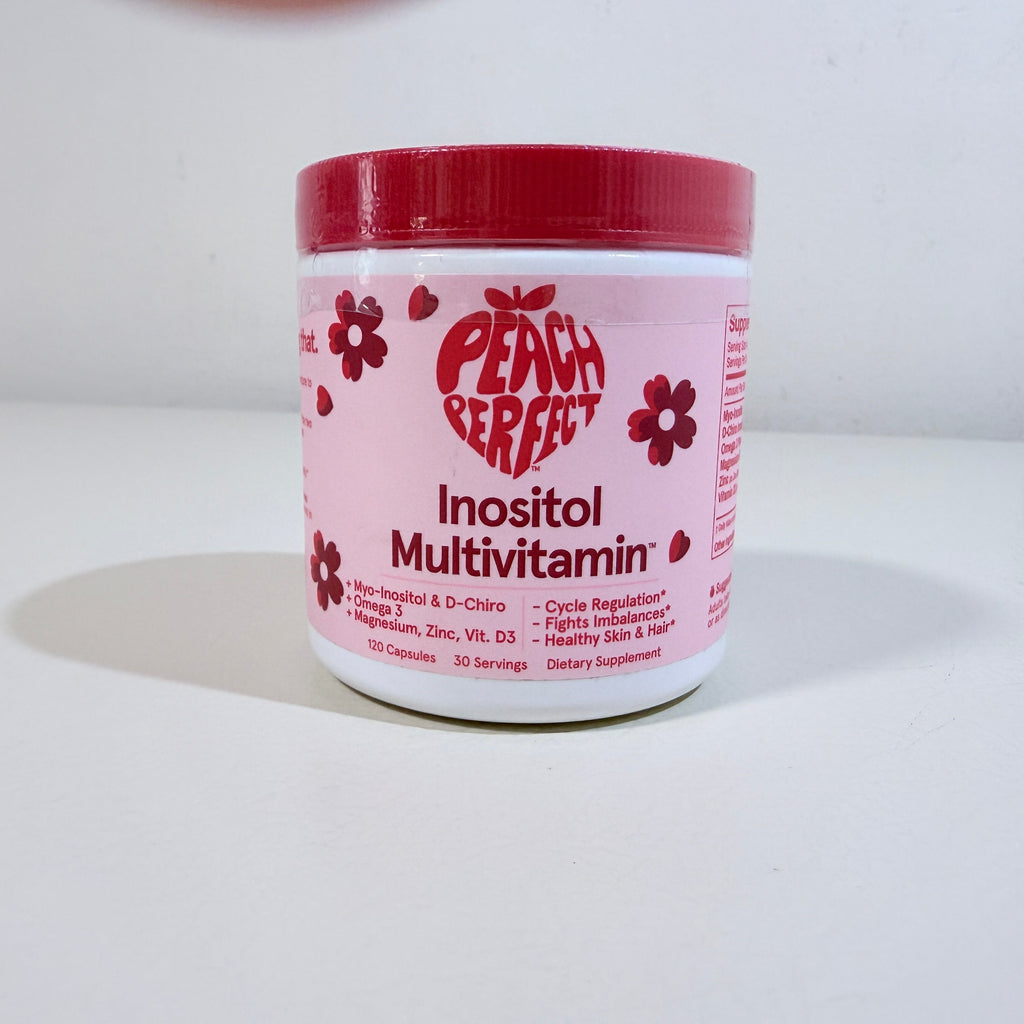 Peach Perfect Inositol Multivitamin 120 Capsules 30 Servings EXP 10/2028