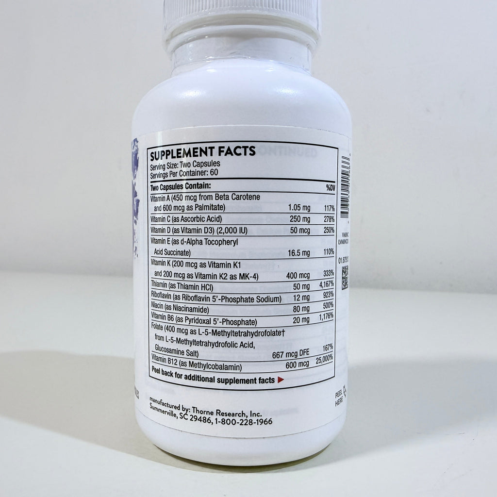 Thorne Basic Nutrients 2/Day 120 Capsules 60 Servings NSF Certified EXP 08/2027