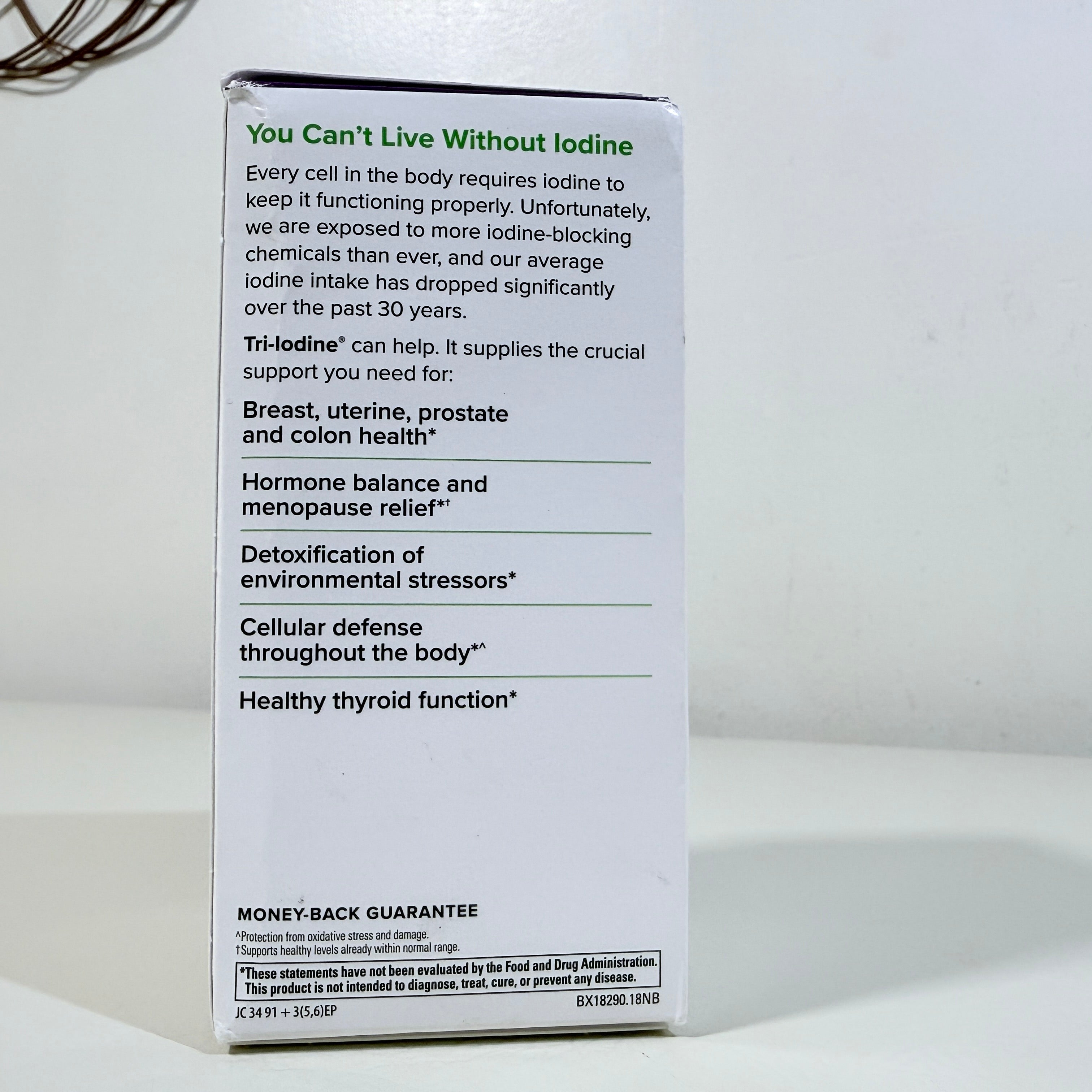 Terry Naturally Tri-Iodine 12.5 mg 180 Capsules Vegan 6 Month Supply EXP 09/2028