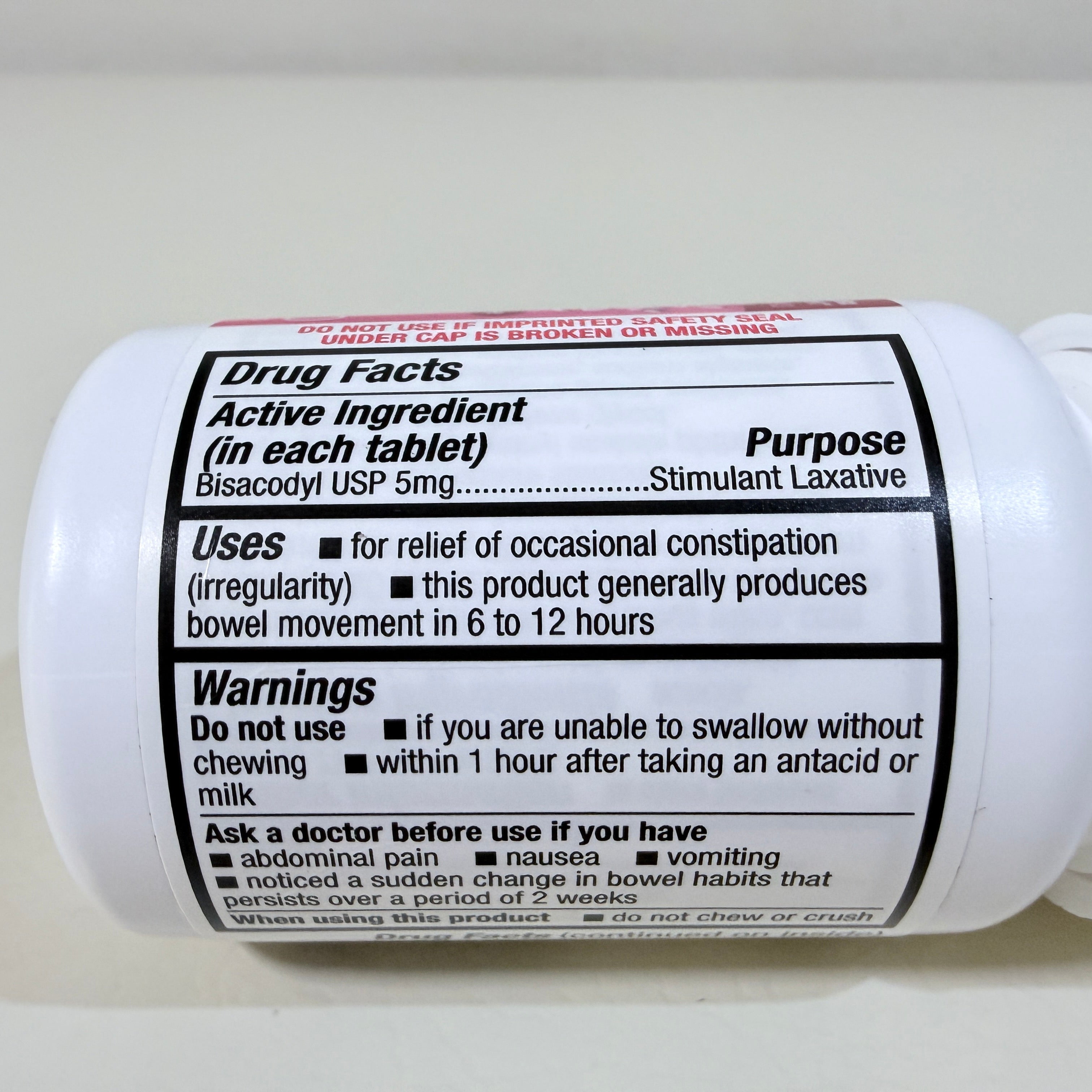 HealthA2Z Women's Gentle Laxative Bisacodyl 5 mg 250 Tablets EXP 02/2028