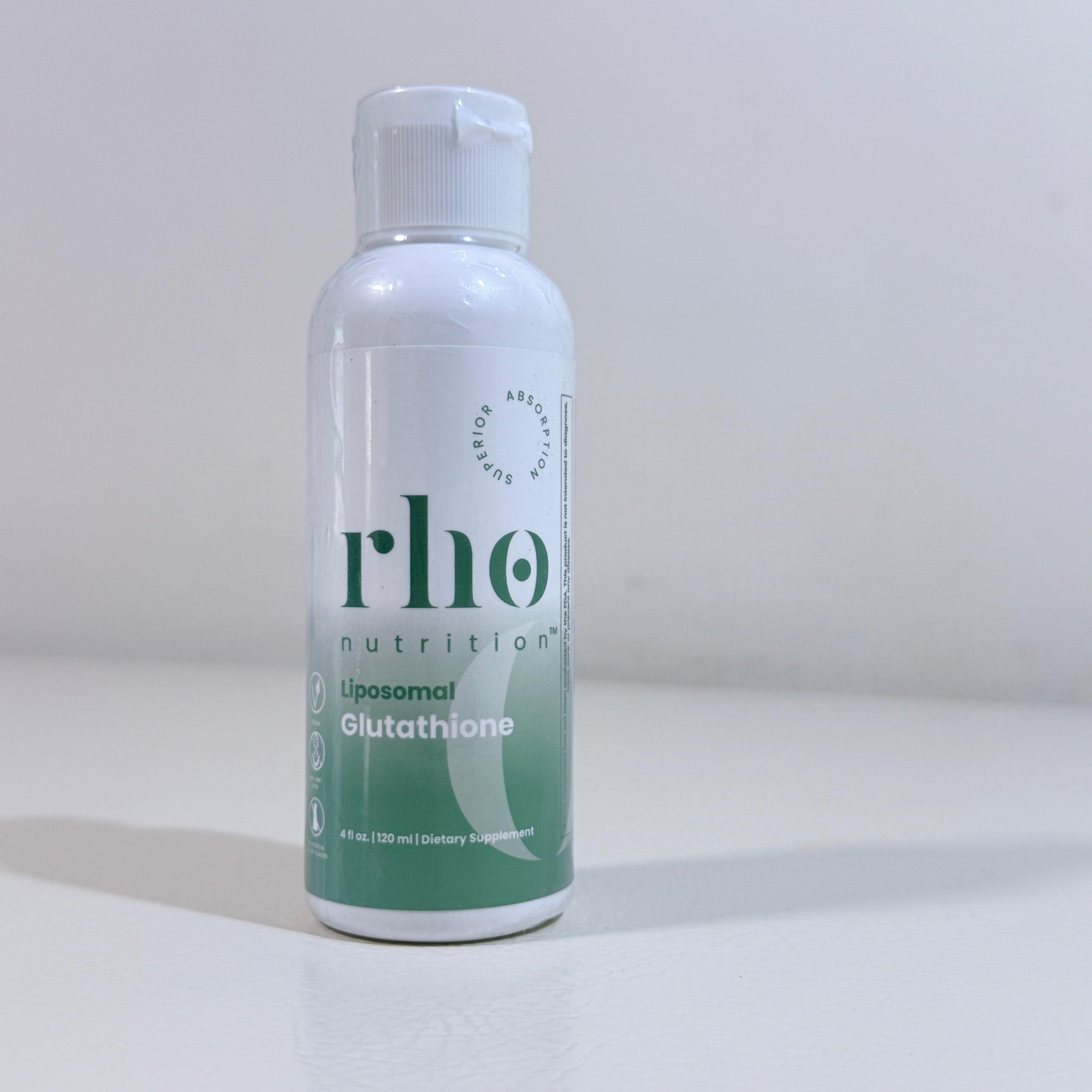 Rho Nutrition Liposomal Glutathione 500 mg 4 fl oz Liquid 30 Servings BB 12/2027