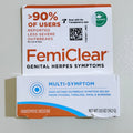 FemiClear Genital Herpes Symptoms Multi-Symptom Homeopathic Ointment 0.5 oz EXP 03/2027