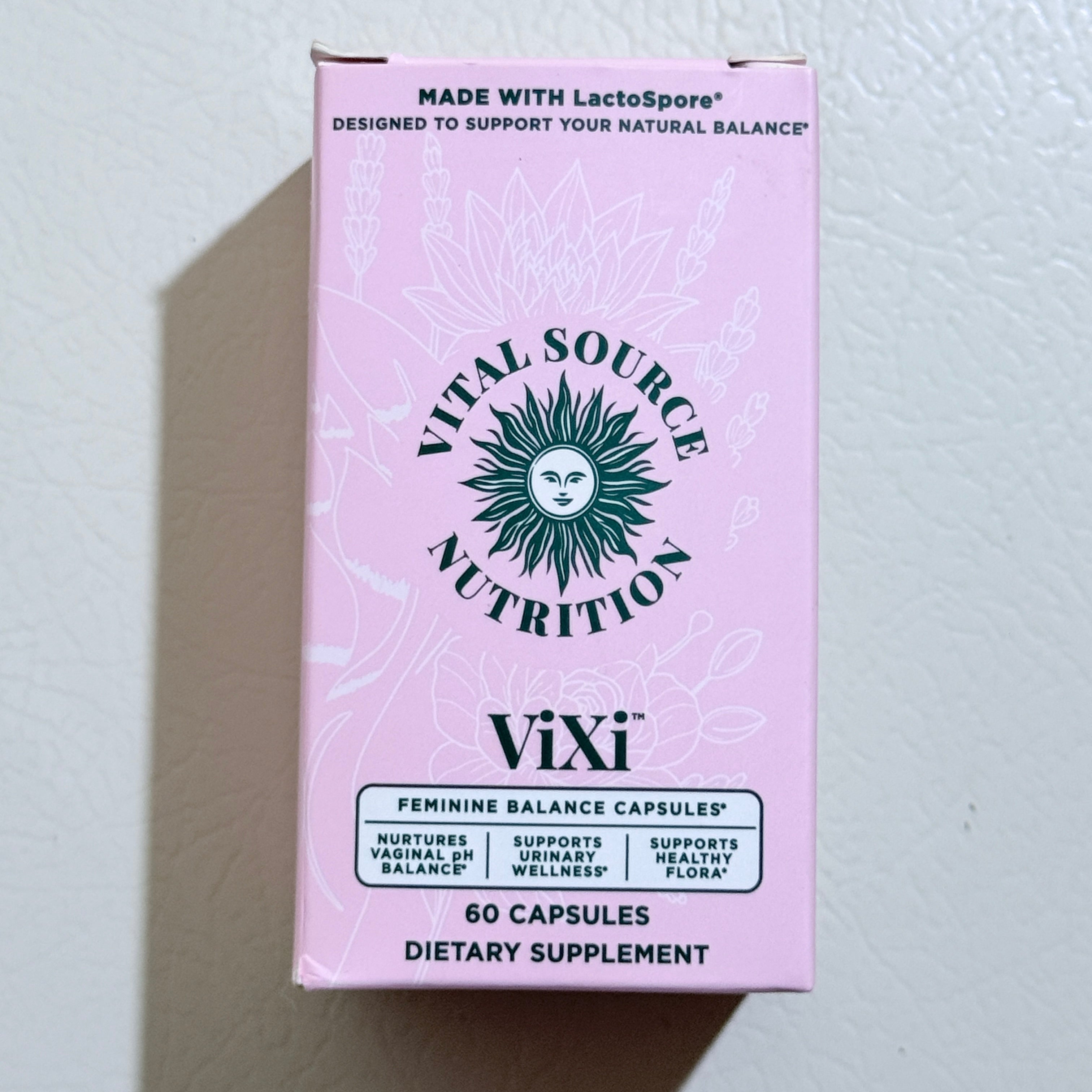 Vital Source Nutrition ViXi Feminine Balance Capsules 60 Count LactoSpore EXP 09/2027