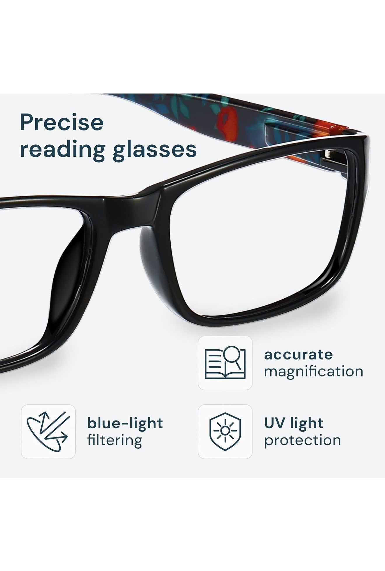 Reading Glasses 5 Pack Plus 1.0 Blue Light Blocking Womens Readers Multi Color