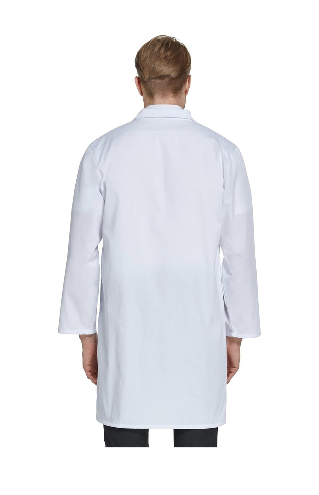 Lab Coat White XL Unisex Long Sleeve 3 Pocket Button Front Medical Coat