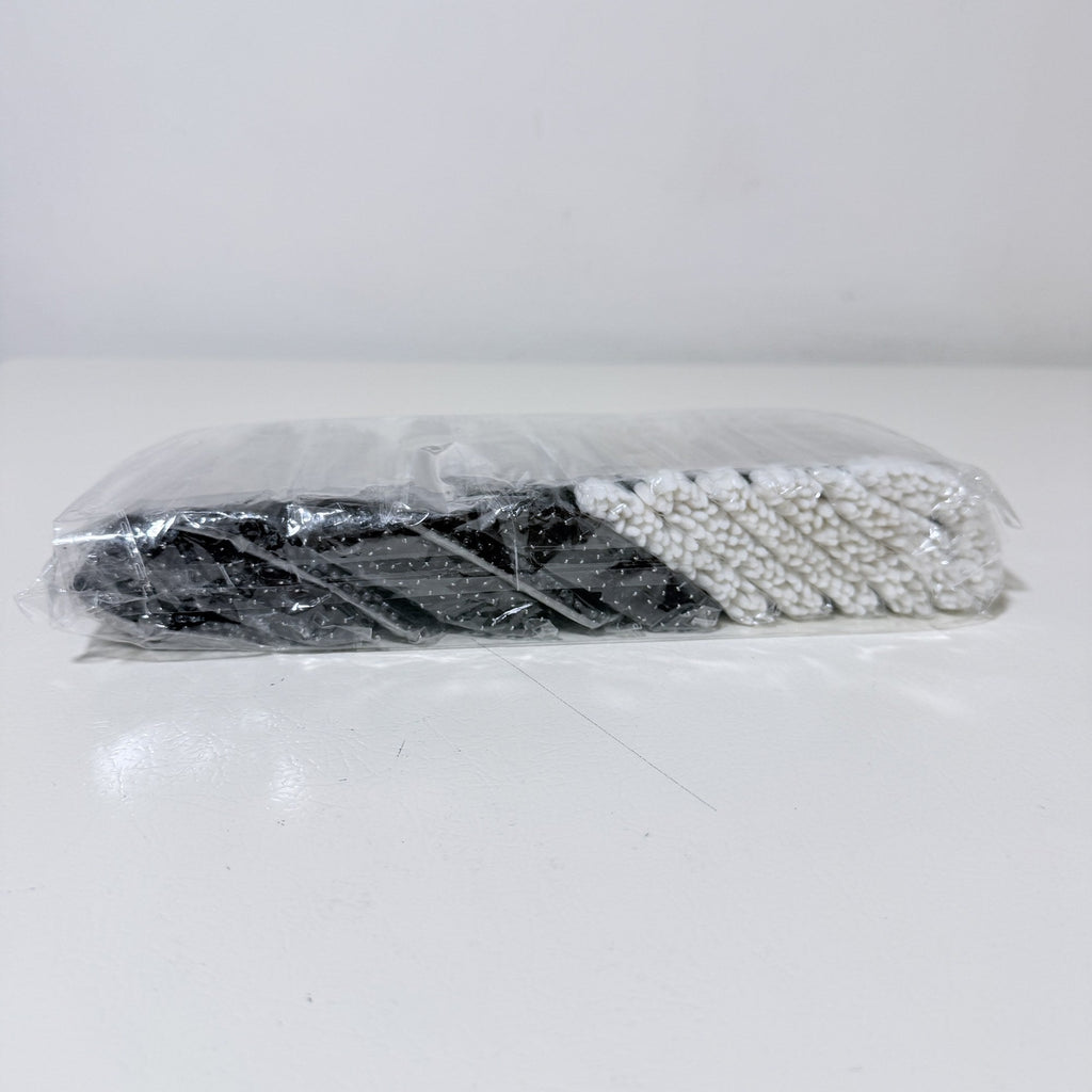 600 Piece Disposable Makeup Applicator Set Mascara Wands Lip Brushes Black