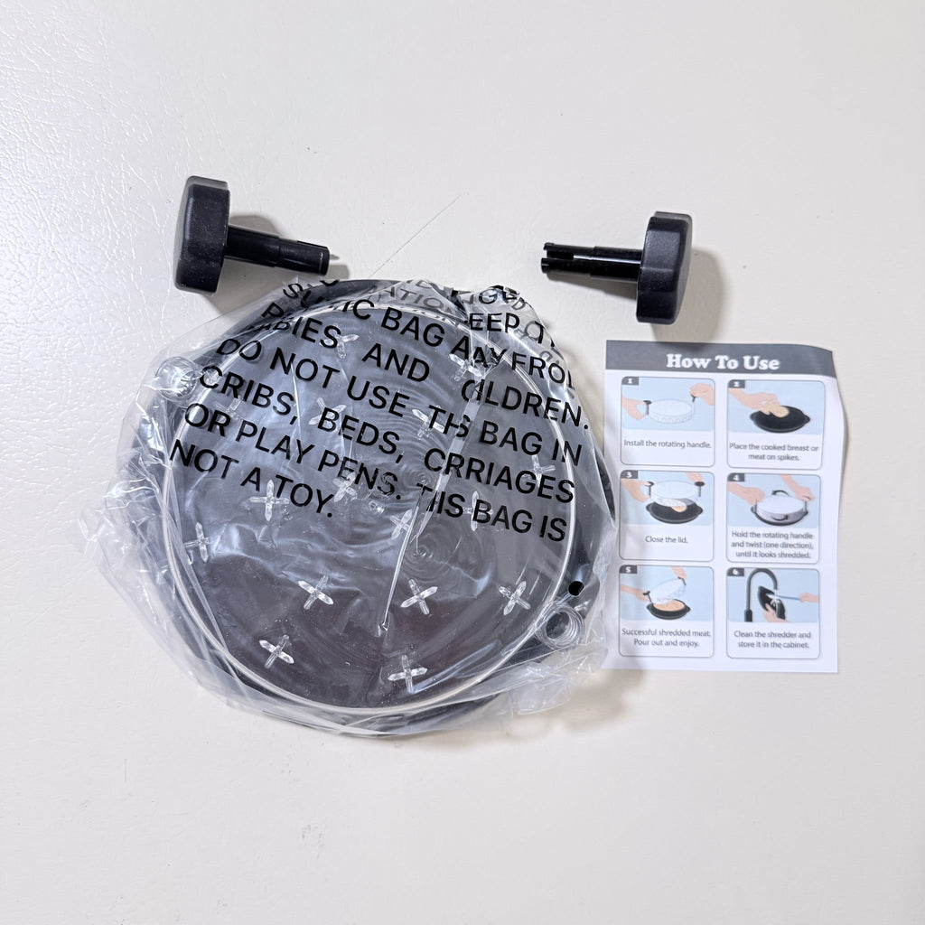 Chicken Shredder Twist Meat Shredding Tool for Pulled Pork Chicken Black