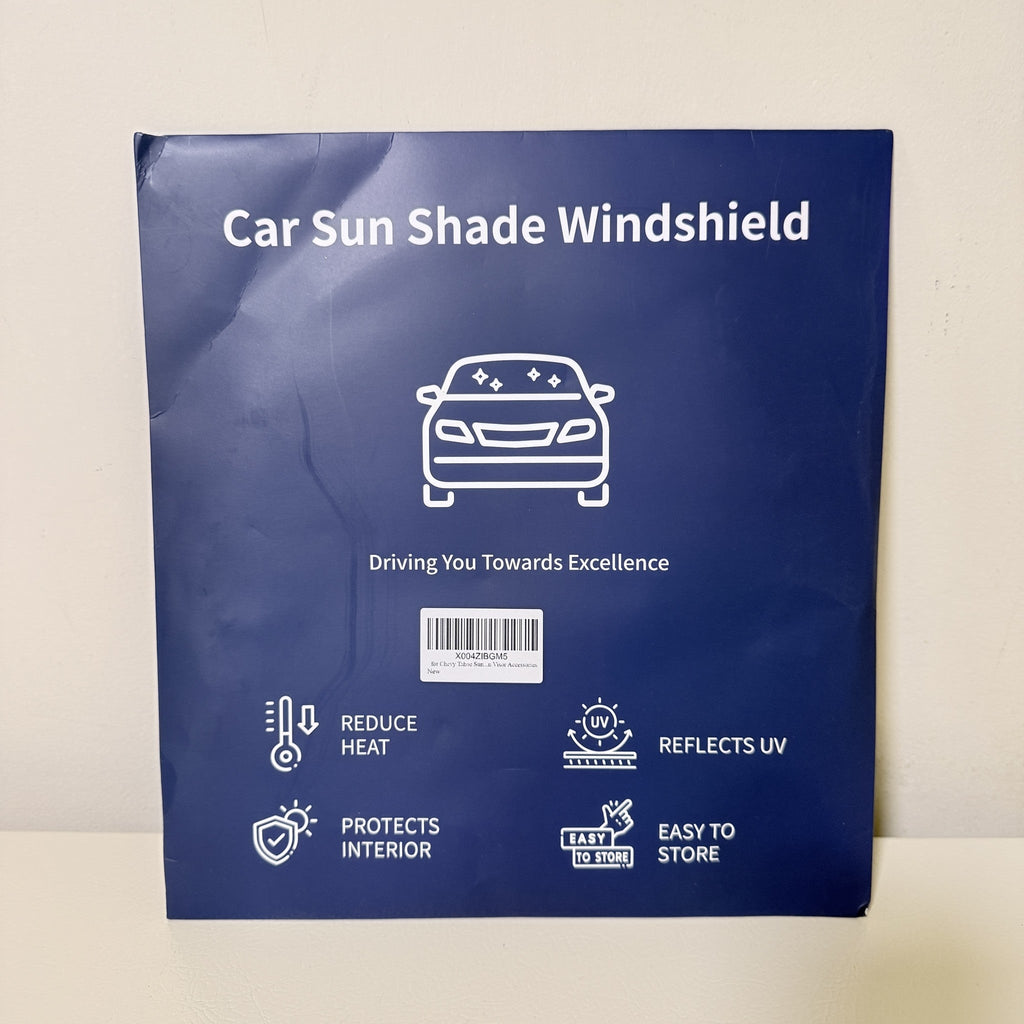 Windshield Sun Shade for Chevy Tahoe Custom Fit UV Reflective Folding