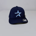 Stars Game Hat XS Navy Columbia Blue Star Flex Fit Baseball Cap