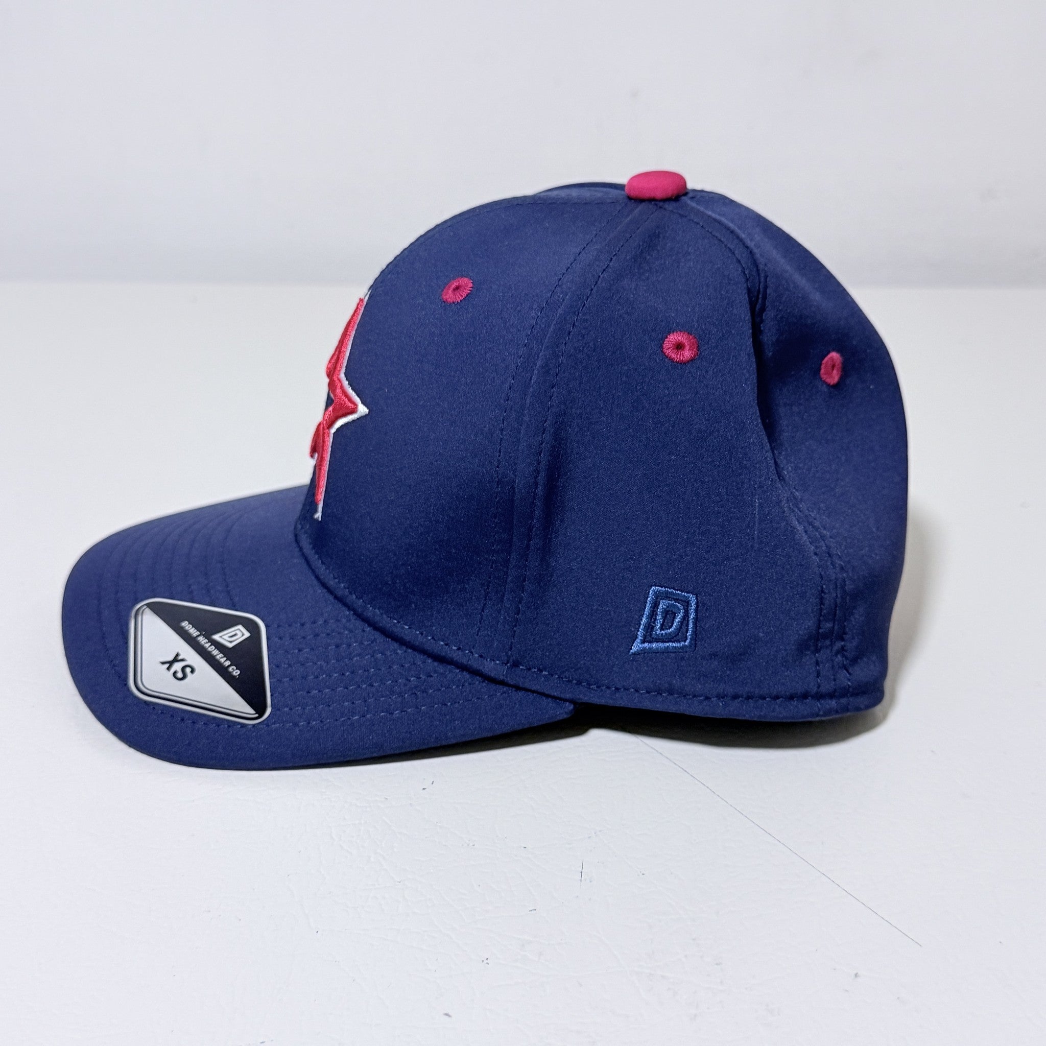 Stars Game Hat XS Navy Red Star Flex Fit Baseball Cap