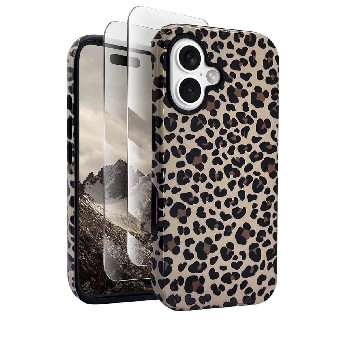 Cheetah Case Bundle for iPhone 16 Plus - Screen & Privacy Protectors