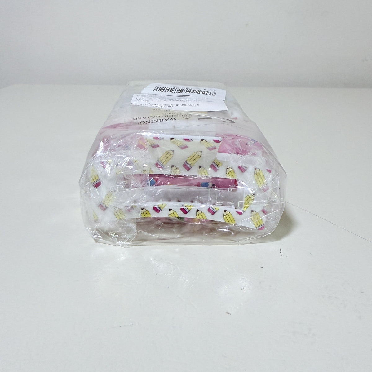 Hair Claw Clips 8 Pack School Teacher Print Large Clips Thick Hair