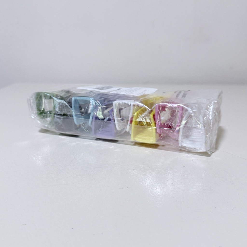 Hair Claw Clips 8 Pack School Teacher Print Large Clips Thick Hair