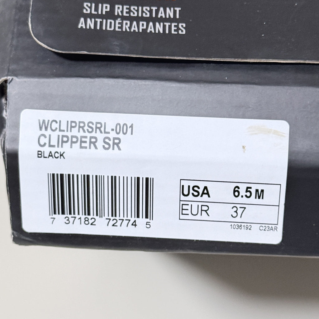 Lugz Clipper SR Slip Resistant Slip On Work Shoes Womens 6.5 Black