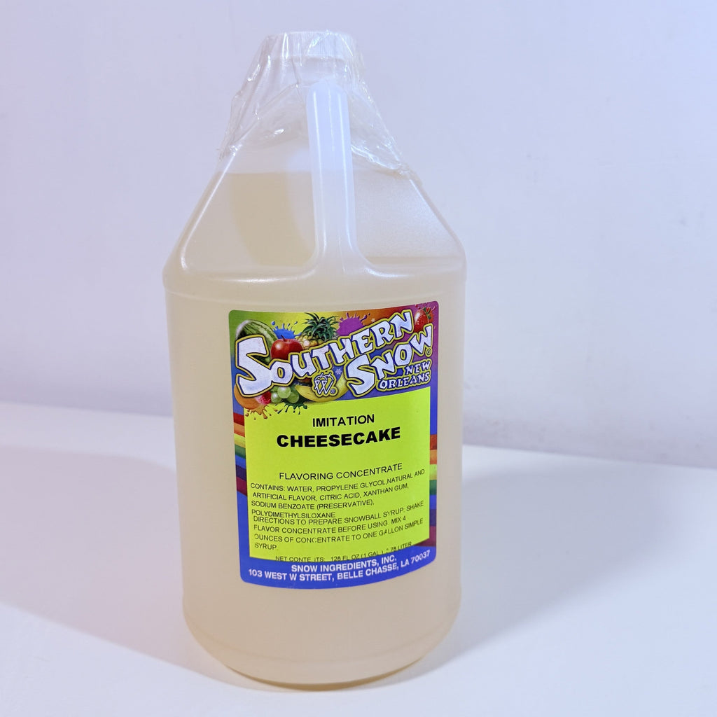 Southern Snow Imitation Cheesecake Snowball Flavor Concentrate 1 Gallon 128 oz