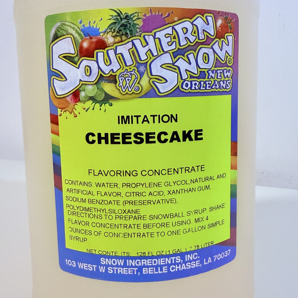Southern Snow Imitation Cheesecake Snowball Flavor Concentrate 1 Gallon 128 oz