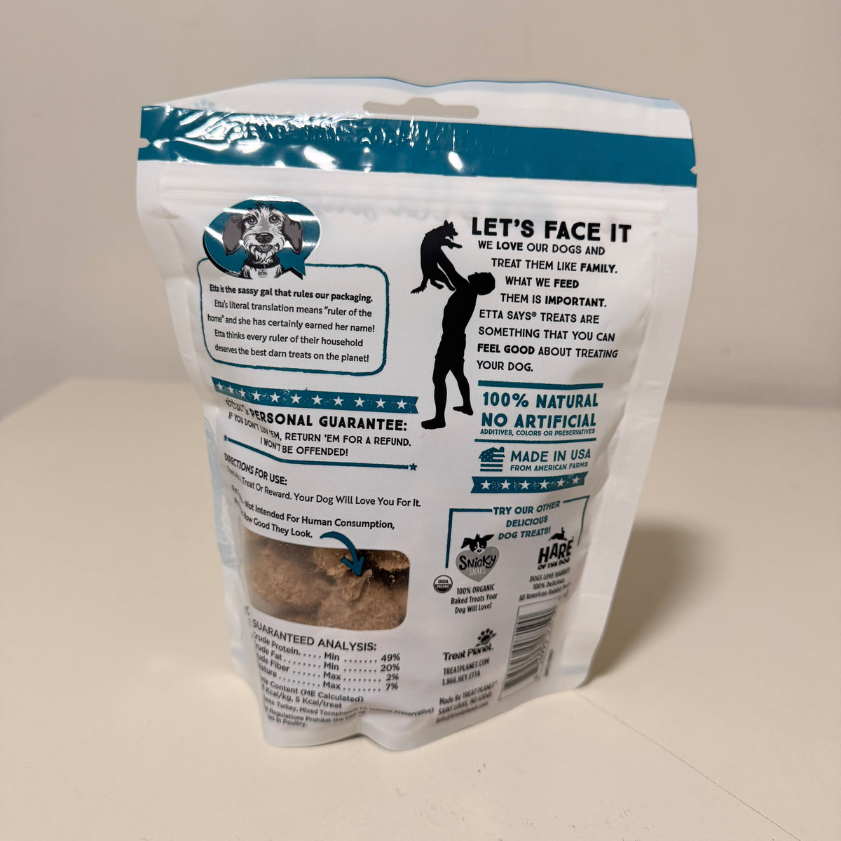 Etta Says Freeze Dried Dog Treats 3-Pack, Lamb Turkey and Duck, 2.5 oz Each, Best By May 2028