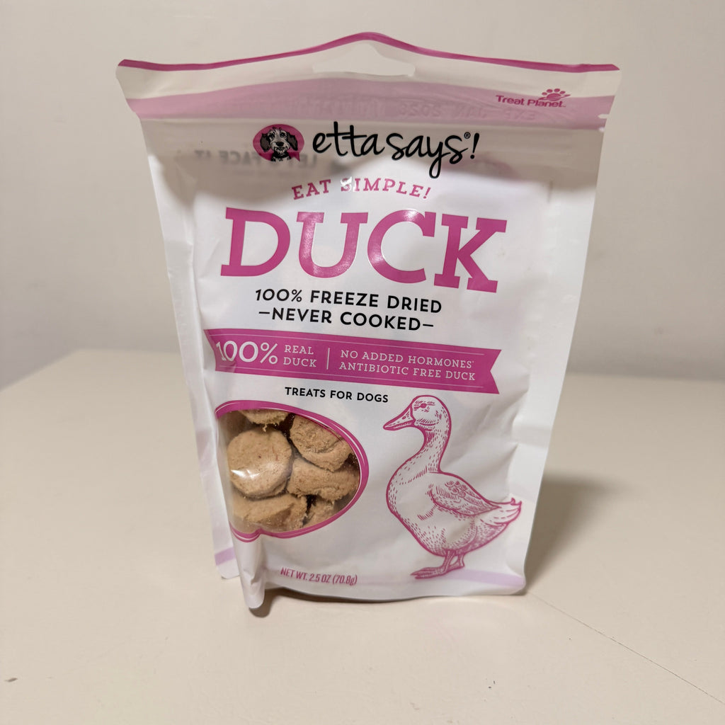 Etta Says Freeze Dried Dog Treats 3-Pack, Lamb Turkey and Duck, 2.5 oz Each, Best By May 2028
