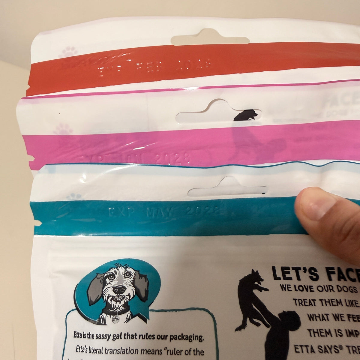 Etta Says Freeze Dried Dog Treats 3-Pack, Lamb Turkey and Duck, 2.5 oz Each, Best By May 2028