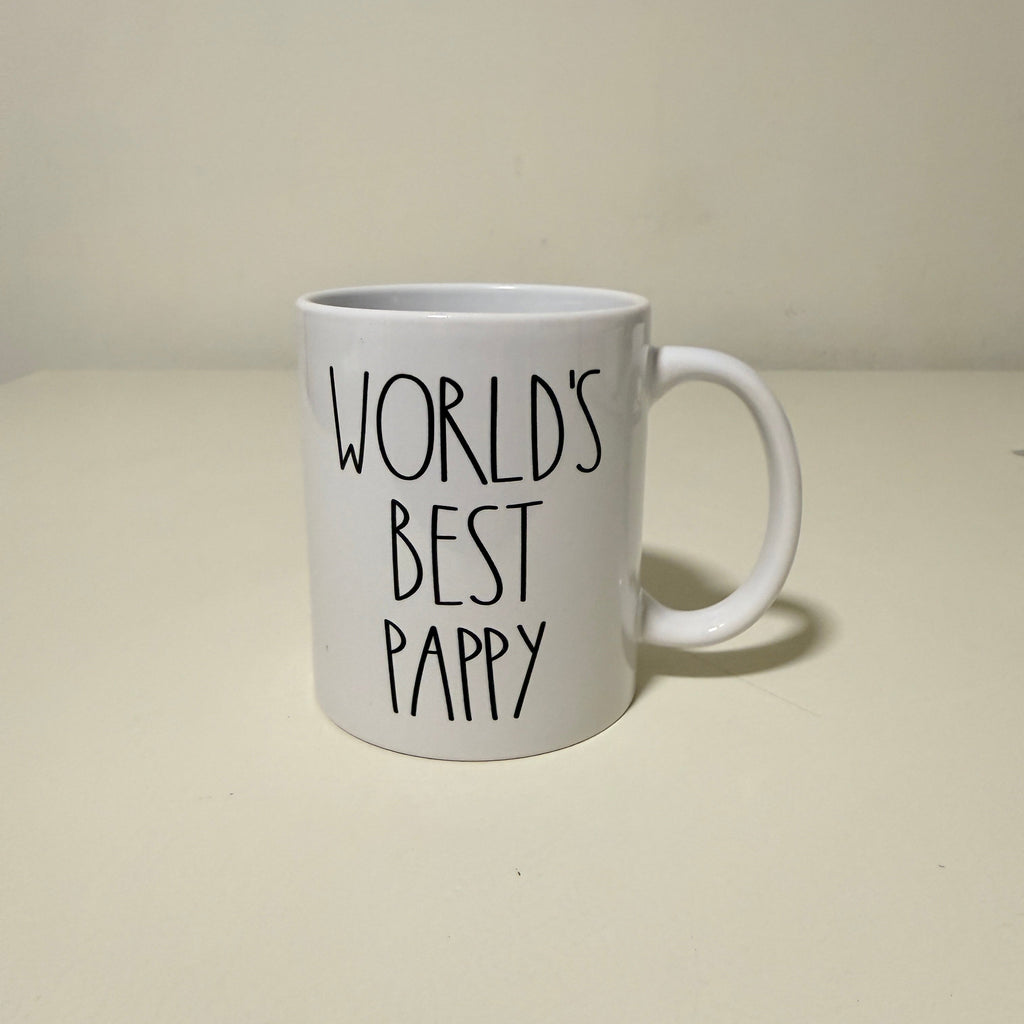 World's Best Pappy 11 oz Ceramic Coffee Mug, White
