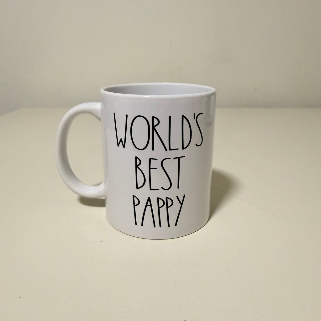 World's Best Pappy 11 oz Ceramic Coffee Mug, White
