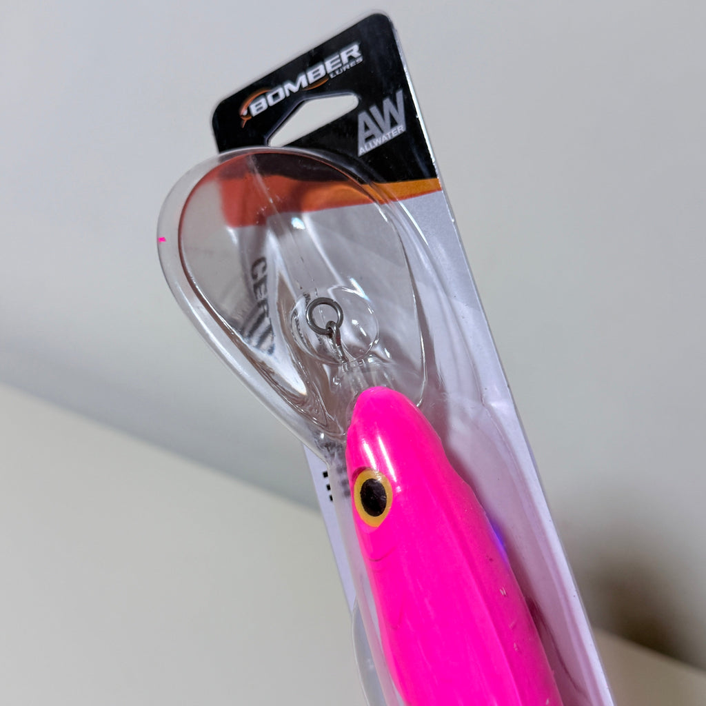 Bomber Lures Certified Depth CD30 Saltwater Trolling Plug, 8 in, 4 oz, Hot Pink