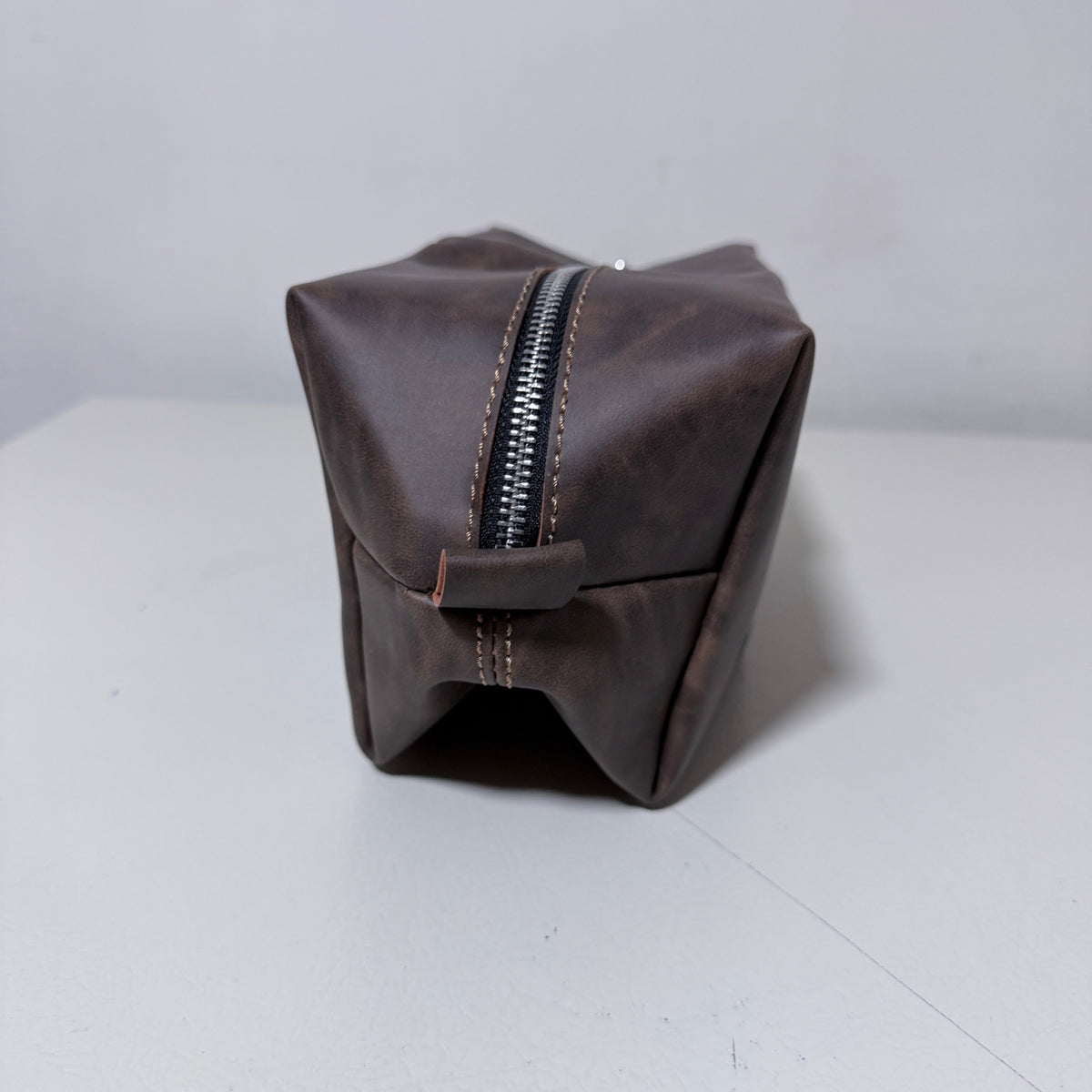 PU Leather Toiletry Bag for Men Laser-Engraved Initial C