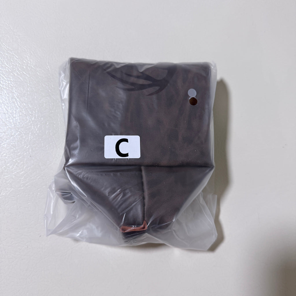 PU Leather Toiletry Bag for Men Laser-Engraved Initial C