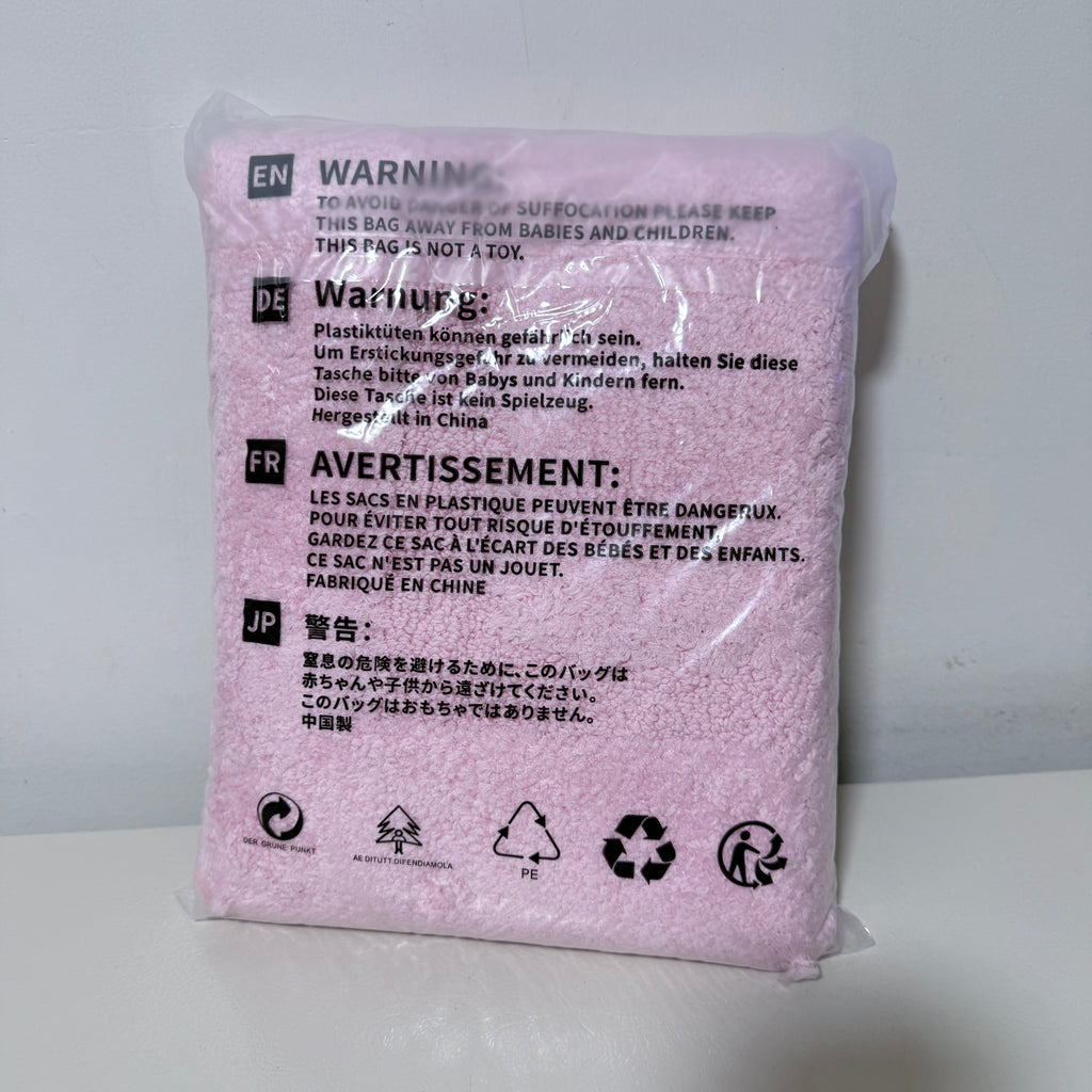 SHACOS Microfiber Bath Rug Set of 2, Pink, 32 x 20 in and 24 x 16 in, Non Slip Washable