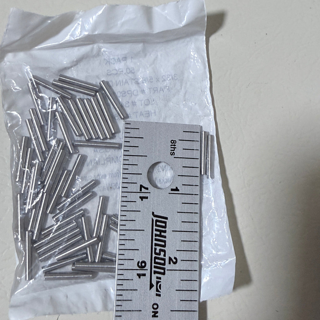 Radax Industries Stainless Steel Dowel Pins 3/32 x 5/8 in, 50 Pack, Made in USA, DFARS Compliant