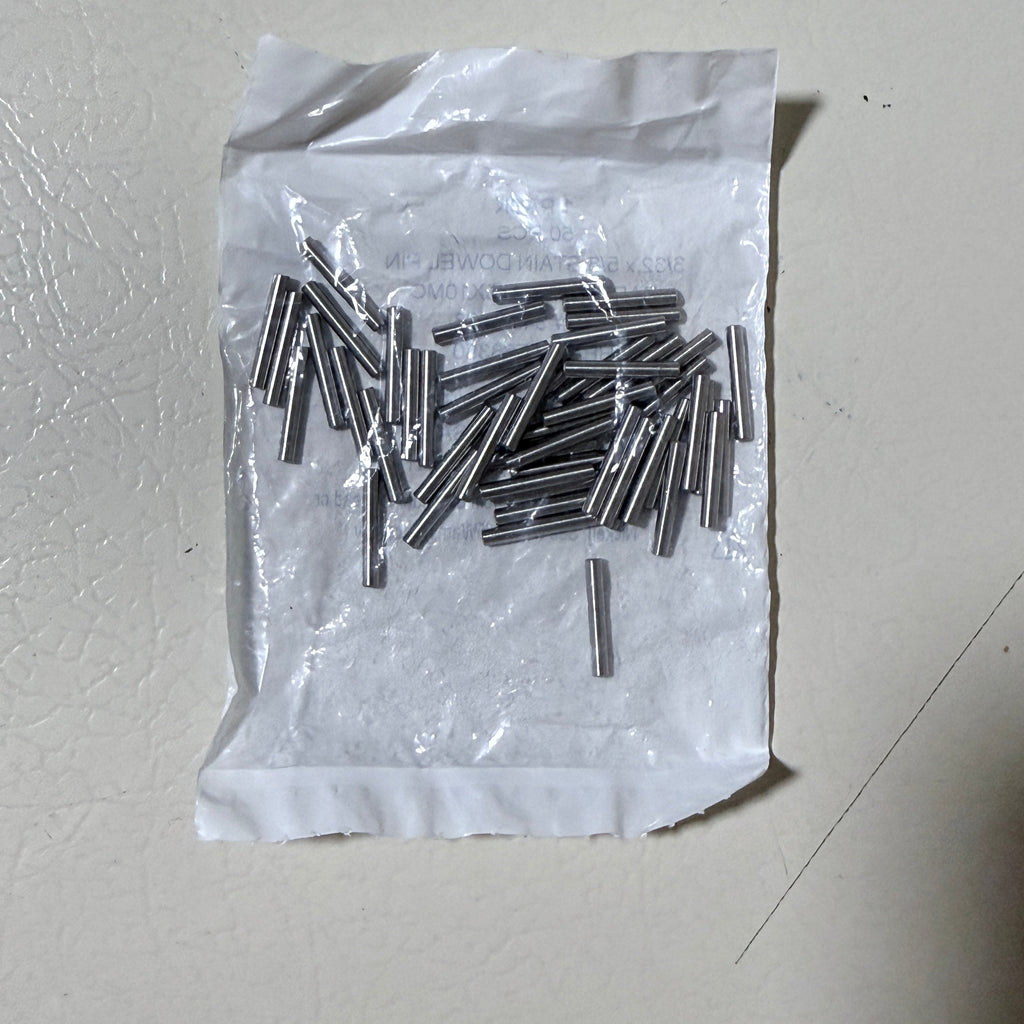 Radax Industries Stainless Steel Dowel Pins 3/32 x 5/8 in, 50 Pack, Made in USA, DFARS Compliant