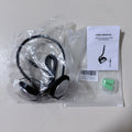 Lightweight Back of Head Stereo Headphones, Wired 3.5 mm, with Foam Ear Pads and Ear Plugs