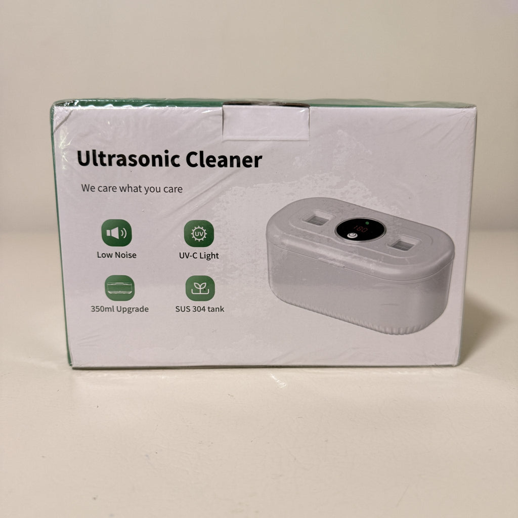 Ultrasonic Jewelry Cleaner with Digital Timer and UV-C Light, 350 mL Stainless Steel Tank, GH-UC127