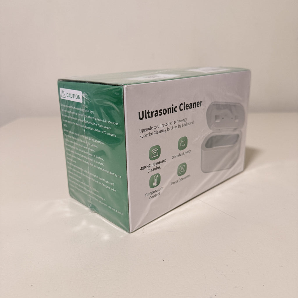 Ultrasonic Jewelry Cleaner with Digital Timer and UV-C Light, 350 mL Stainless Steel Tank, GH-UC127