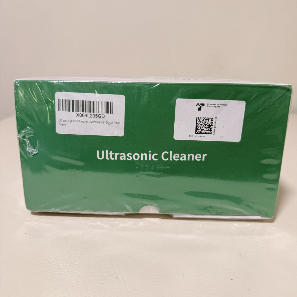 Ultrasonic Jewelry Cleaner with Digital Timer and UV-C Light, 350 mL Stainless Steel Tank, GH-UC127