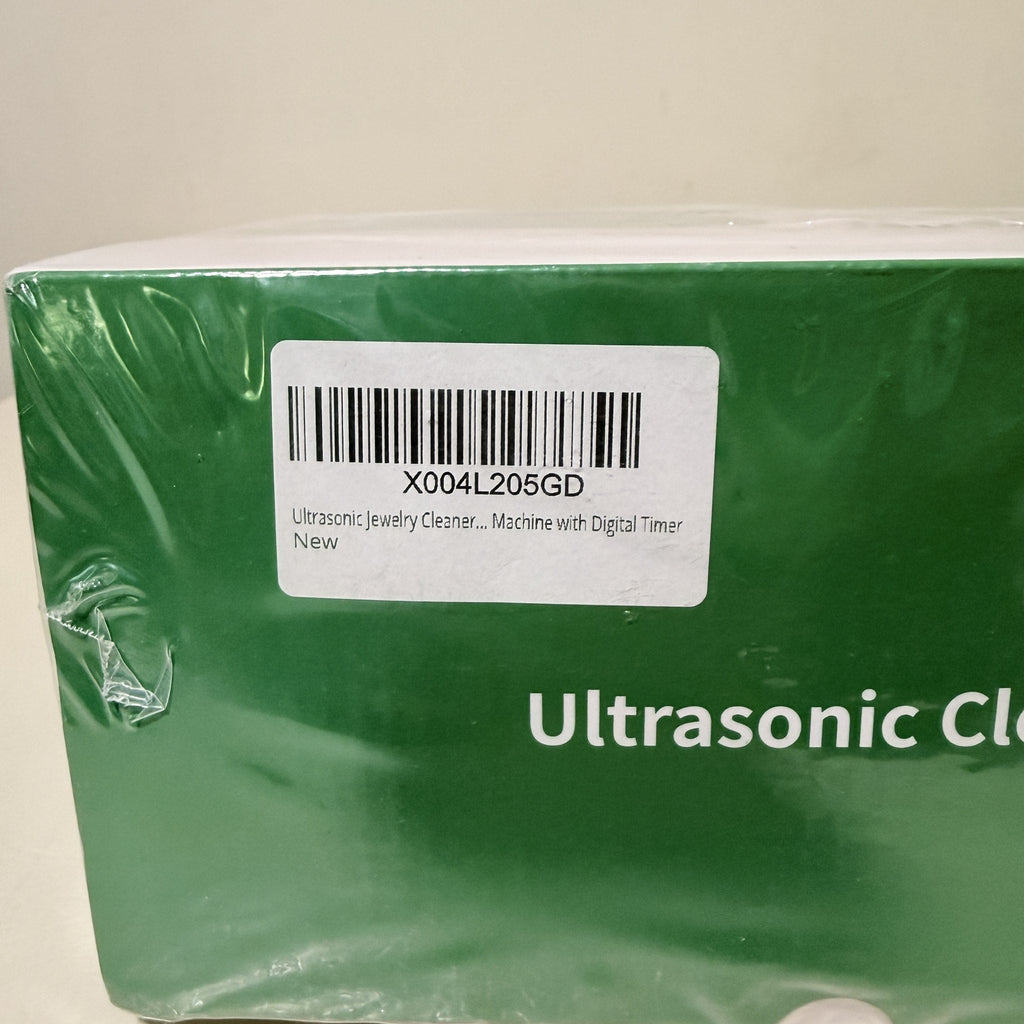 Ultrasonic Jewelry Cleaner with Digital Timer and UV-C Light, 350 mL Stainless Steel Tank, GH-UC127