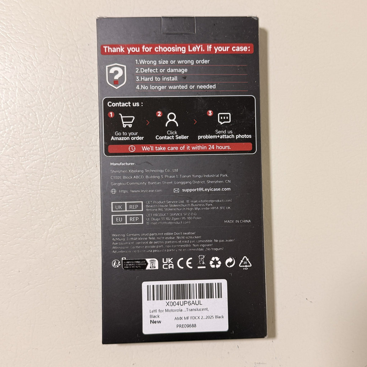 Case for Moto G 5G 2025 with 2 Tempered Glass Screen Protectors, Magnetic Ring, Matte Translucent Black