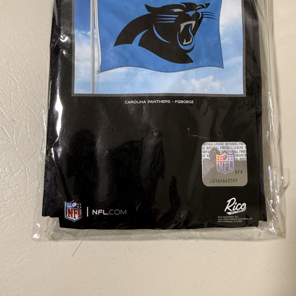 NFL Carolina Panthers 3 x 5 ft Banner Flag, Single Sided, Rico Industries FGB0802