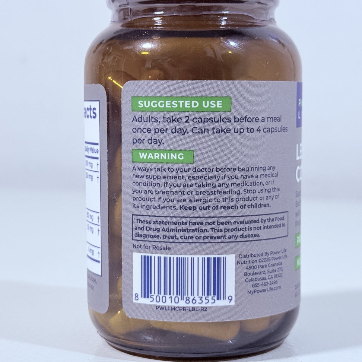 Power Life Lean Muscle Complex, 60 Capsules, Exp 09/2027