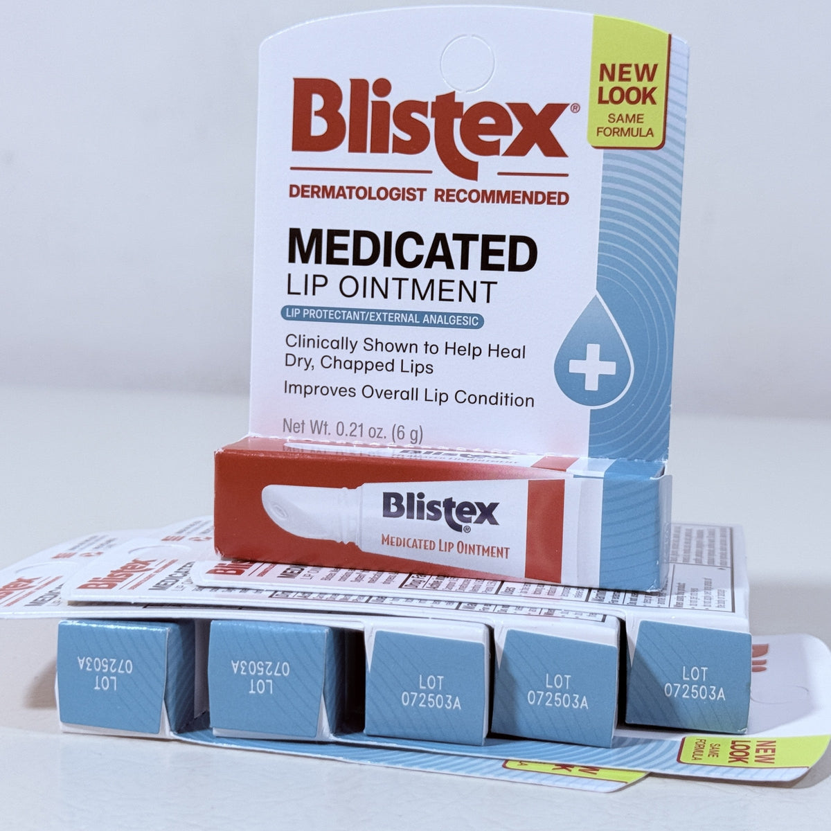 Blistex Medicated Lip Ointment 0.21 oz, Pack of 6, Exp 07/2028