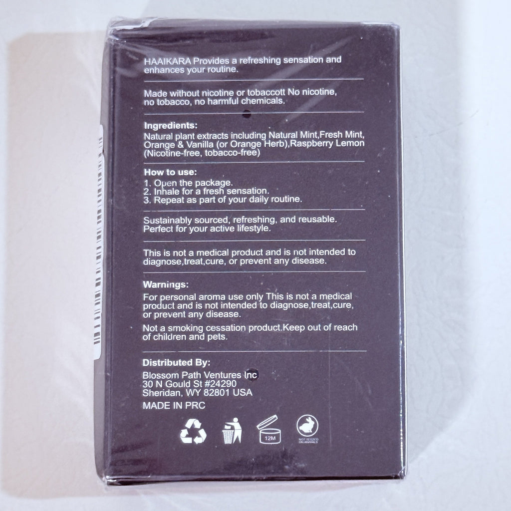 Nicotine-Free Herbal Aroma Inhaler, Mint Blend, Best By 11/2027